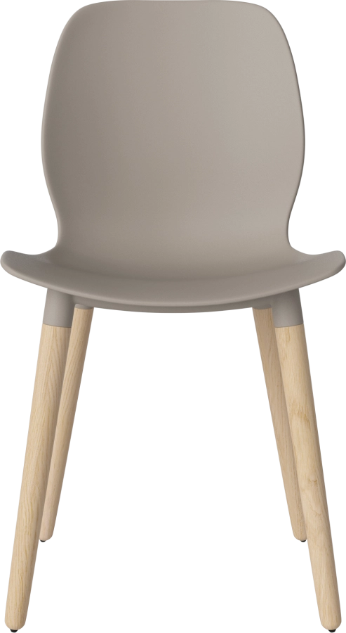 Seed Dining Chair - Poly_Wood Legs_White pigmented oiled oak_Mocca polypropylene 02-327-05_00034.png