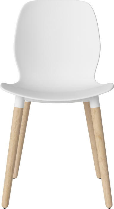 Seed Dining Chair - Poly_Wood Legs_White pigmented oiled oak_White polypropylene 02-327-05_00036.png