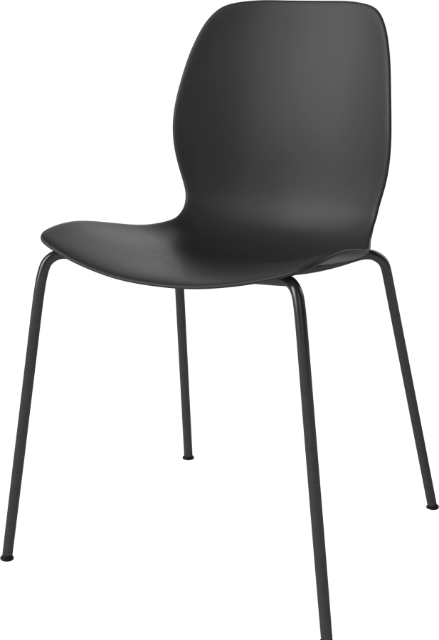 Seed Dining Chair - Poly_Metal Legs_Black lacquered steel_Black polypropylene 02-327-10_00006_angle.png