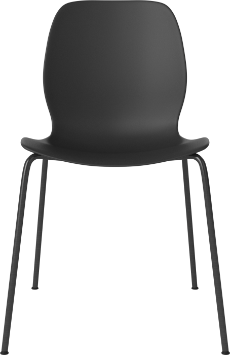 Seed Dining Chair - Poly_Metal Legs_Black lacquered steel_Black polypropylene 02-327-10_00006.png