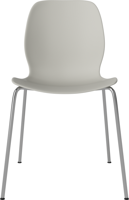 Seed Dining Chair - Poly_Metal Legs_Chrome plated steel_Grey polypropylene 02-327-10_00004.png