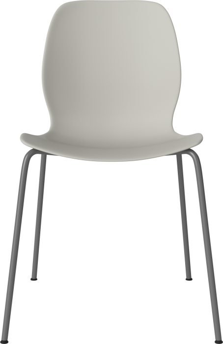 Seed Dining Chair - Poly_Metal Legs_Grey lacquered steel_Grey polypropylene 02-327-10_00008.png