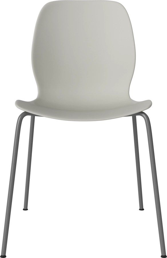 Seed Dining Chair - Poly_Metal Legs_Grey lacquered steel_Grey polypropylene 02-327-10_00008.png