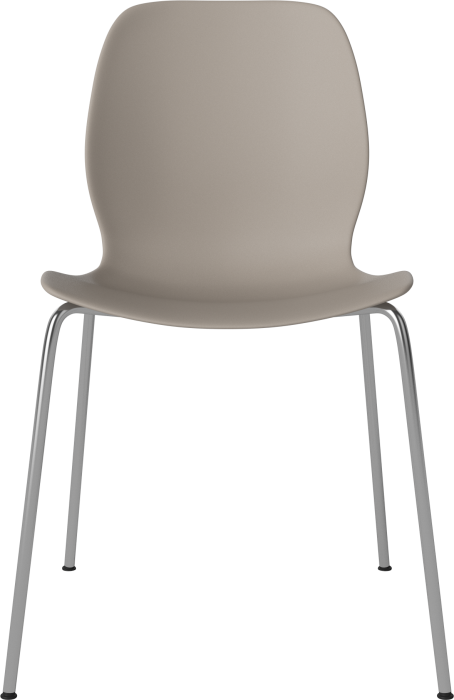 Seed Dining Chair - Poly_Metal Legs_Chrome plated steel_Mocca polypropylene 02-327-10_00002.png