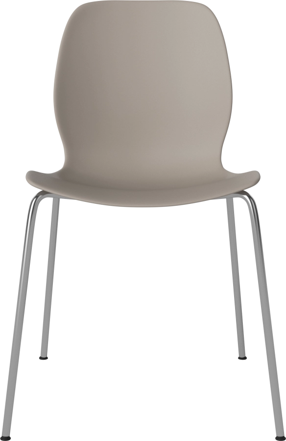 Seed Dining Chair - Poly_Metal Legs_Chrome plated steel_Mocca polypropylene 02-327-10_00002.png