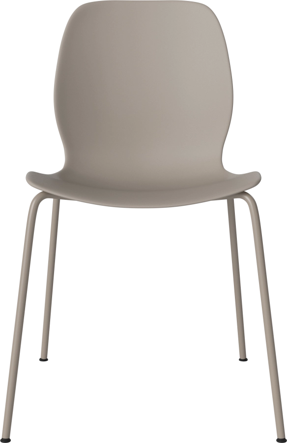 Seed Dining Chair - Poly_Metal Legs_Mocca lacquered steel_Mocca polypropylene 02-327-10_00005.png