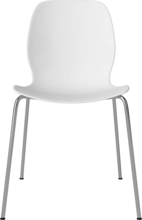 Seed Dining Chair - Poly_Metal Legs_Chrome plated steel_White polypropylene 02-327-10_00003.png