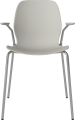 Seed Dining Chair - Poly_Metal Legs and Armrest_Grey armrest_Chrome plated steel_Grey polypropylene 02-327-25_00004.png