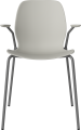 Seed Dining Chair - Poly_Metal Legs and Armrest_Grey armrest_Grey lacquered steel_Grey polypropylene 02-327-25_00008.png