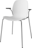 Seed Dining Chair - Poly_Metal Legs and Armrest_Black armrest_Chrome plated steel_White polypropylene 02-327-25_00003_angle.png