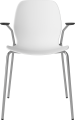 Seed Dining Chair - Poly_Metal Legs and Armrest_Black armrest_Chrome plated steel_White polypropylene 02-327-25_00003.png