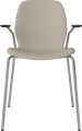 Seed Dining chair - Upholstery_Metal Legs and Armrest_Soil Sand_Chrome plated steel 02-327-30_00029.png