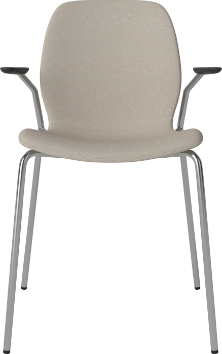 Seed Dining chair - Upholstery_Metal Legs and Armrest_Soil Sand_Chrome plated steel 02-327-30_00029.png