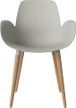 Seed Dining Armchair - Poly_Wood Legs_Oiled oak_Grey polypropylene 02-327-35_00004.png
