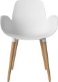 Seed Dining Armchair - Poly_Wood Legs_Oiled oak_White polypropylene 02-327-35_00003.png