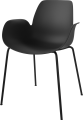 Seed Dining Armchair - Poly_Metal Legs_Black lacquered steel_Black polypropylene 02-327-36_00006_angle.png