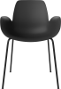 Seed Dining Armchair - Poly_Metal Legs_Black lacquered steel_Black polypropylene 02-327-36_00006.png