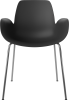 Seed Dining Armchair - Poly_Metal Legs_Chrome plated steel_Black polypropylene 02-327-36_00001.png