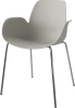Seed Dining Armchair - Poly_Metal Legs_Chrome plated steel_Grey polypropylene 02-327-36_00004_angle.png