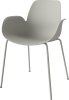 Seed Dining Armchair - Poly_Metal Legs_Grey lacquered steel_Grey polypropylene 02-327-36_00007_angle.png