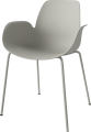Seed Dining Armchair - Poly_Metal Legs_Grey lacquered steel_Grey polypropylene 02-327-36_00007_angle.png