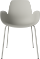 Seed Dining Armchair - Poly_Metal Legs_Grey lacquered steel_Grey polypropylene 02-327-36_00007.png