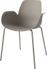 Seed Dining Armchair - Poly_Metal Legs_Mocca lacquered steel_Mocca polypropylene 02-327-36_00005_angle.png