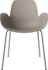 Seed Dining Armchair - Poly_Metal Legs_Mocca lacquered steel_Mocca polypropylene 02-327-36_00005.png