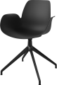 Seed Dining Armchair - Poly_4 Starbase with Gliders_Black lacquered steel_Black polypropylene 02-327-40_00006_angle.png