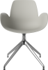 Seed Dining Armchair - Poly_4 Starbase with Gliders_Chrome plated steel_Grey polypropylene 02-327-40_00004.png