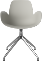 Seed Dining Armchair - Poly_4 Starbase with Gliders_Chrome plated steel_Grey polypropylene 02-327-40_00004.png