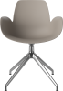Seed Dining Armchair - Poly_4 Starbase with Gliders_Chrome plated steel_Mocca polypropylene 02-327-40_00002.png