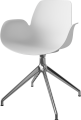 Seed Dining Armchair - Poly_4 Starbase with Gliders_Chrome plated steel_White polypropylene 02-327-40_00003_angle.png