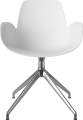 Seed Dining Armchair - Poly_4 Starbase with Gliders_Chrome plated steel_White polypropylene 02-327-40_00003.png