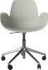 Seed Dining Armchair - Poly_5 Starbase with Wheels_Chrome plated steel_Grey polypropylene 02-327-45_00004.png
