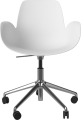 Seed Dining Armchair - Poly_5 Starbase with Wheels_Chrome plated steel_White polypropylene 02-327-45_00003.png
