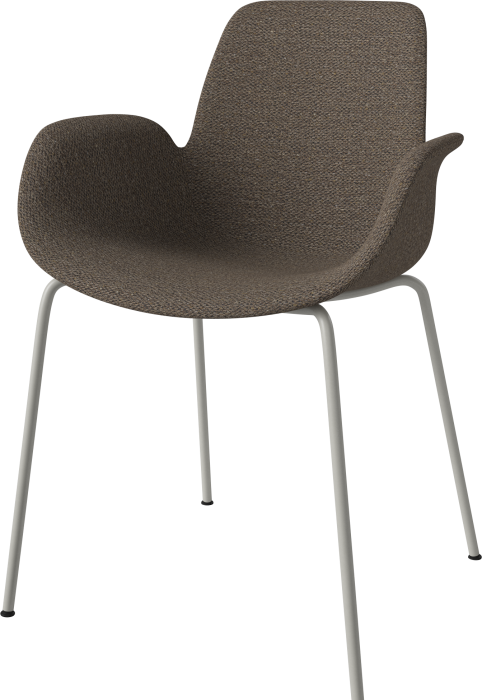 Seed Dining Armchair - Upholstery_Metal Legs_Memory Dark Beige_Grey lacquered steel 02-327-51_00210_angle.png