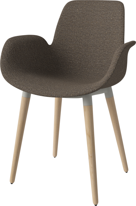 Seed Dining Armchair - Upholstery_Wood Legs_Memory Dark Beige_White pigmented oiled oak 02-327-50_00140_angle.png