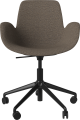 Seed Dining Armchair-Upholstery_5 Starbase with wheels_Memory Dark beige_Black lacquered steel 02-327-60_00209.png