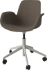 Seed Dining Armchair-Upholstery_5 Starbase with wheels_Memory Dark beige_Grey lacquered steel 02-327-60_00208_angle.png