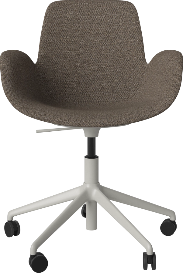 Seed Dining Armchair-Upholstery_5 Starbase with wheels_Memory Dark beige_Grey lacquered steel 02-327-60_00208.png