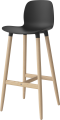 Seed High Chair H76 - Poly_Wood Legs_White pigmented oiled oak_Black polypropylene 02-327-86_00006_angle.png