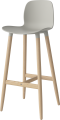 Seed High Chair H76 - Poly_Wood Legs_White pigmented oiled oak_Grey polypropylene 02-327-86_00008_angle.png