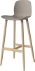 Seed High Chair H76 - Poly_Wood Legs_White pigmented oiled oak_Mocca polypropylene 02-327-86_00005_angle.png