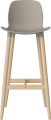 Seed High Chair H76 - Poly_Wood Legs_White pigmented oiled oak_Mocca polypropylene 02-327-86_00005.png