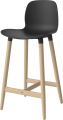 Seed High Chair H66 - Poly_Wood Legs_White pigmented oiled oak_Black polypropylene 02-327-85_00006_angle.png