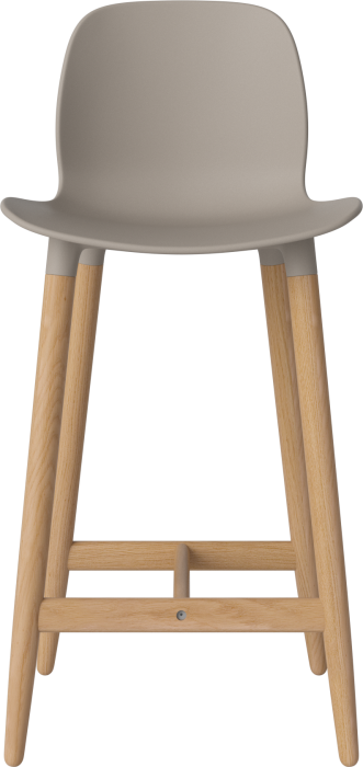 Seed High Chair H66 - Poly_Wood Legs_Oiled oak_Mocca polypropylene 02-327-85_00002.png