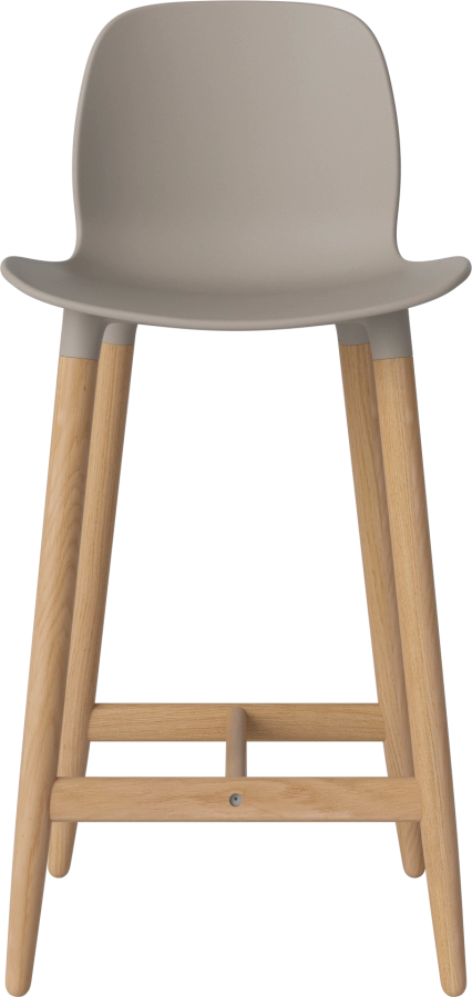 Seed High Chair H66 - Poly_Wood Legs_Oiled oak_Mocca polypropylene 02-327-85_00002.png