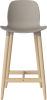 Seed High Chair H66 - Poly_Wood Legs_White pigmented oiled oak_Mocca polypropylene 02-327-85_00005.png