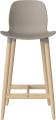 Seed High Chair H66 - Poly_Wood Legs_White pigmented oiled oak_Mocca polypropylene 02-327-85_00005.png